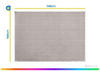 Tapete para Sala Retangular Antiderrapante 100x140cm Cristal Jolitex - 4