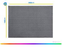 Tapete para Sala Retangular Antiderrapante 140x200cm Cristal Jolitex - 4