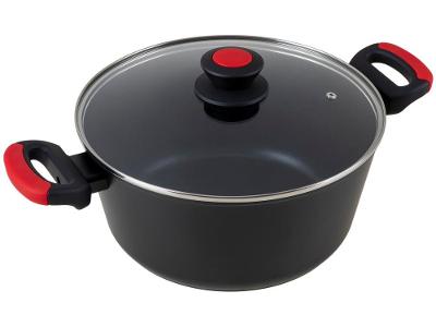 Jogo de Panelas Bergner Antiaderente de Alumínio Preto 4 Peças Chroma