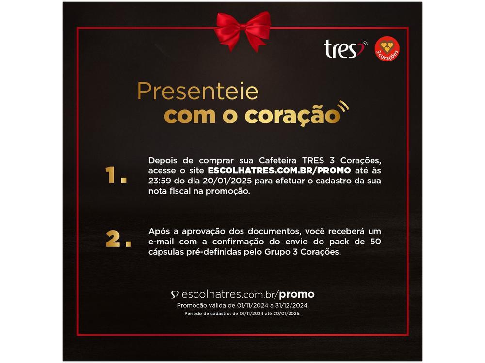 Cafeteira Expresso TRES Luna Preta  - 21