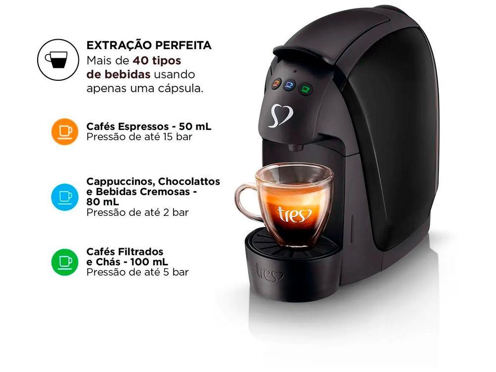 Cafeteira Expresso TRES Luna Preta  - 7