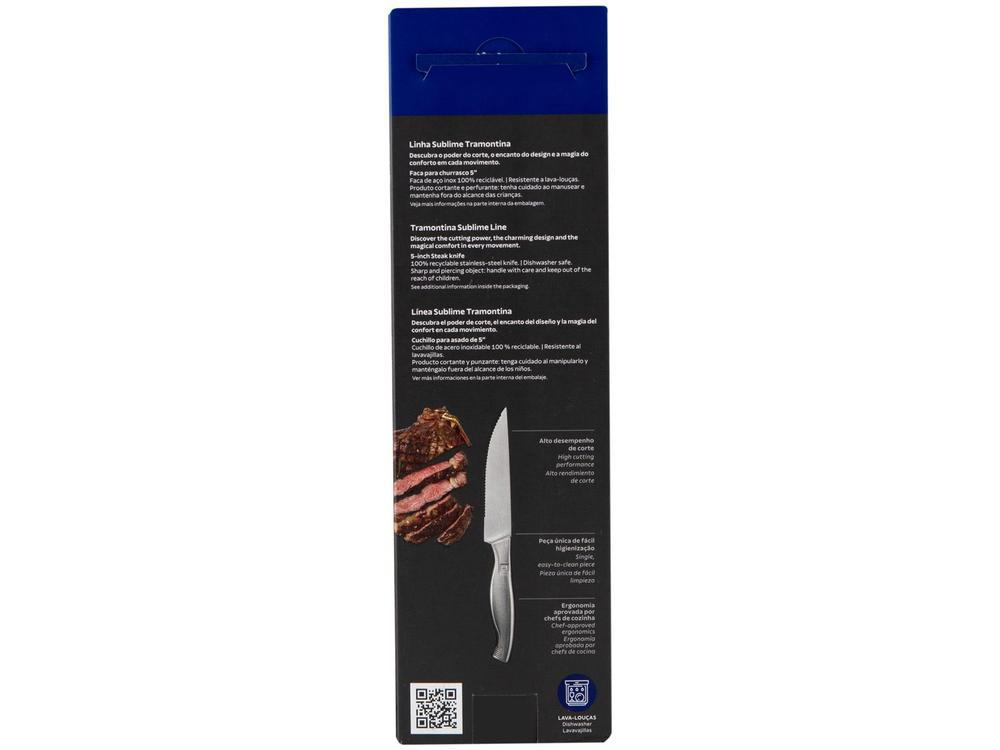 Faca para Churrasco Tramontina Inox 5" Sublime - 9