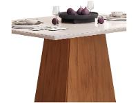 Mesa de Jantar 4 Cadeiras Retangular Freijo e Off DJ Móveis Copenhague - 7