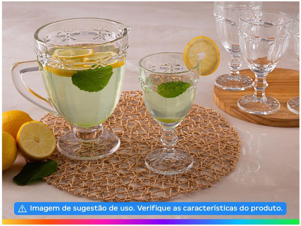 Conjunto de Jarra 1,1L e Copos 330ml de Vidro Haus Libélula Empire 7 Peças - 14