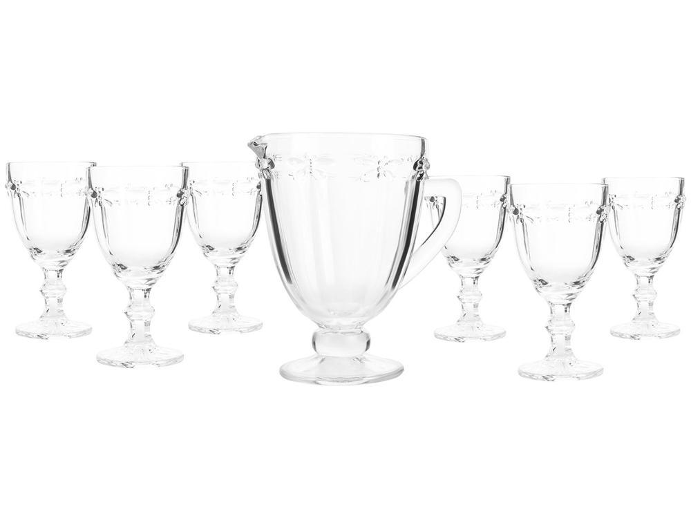 Conjunto de Jarra 1,1L e Copos 330ml de Vidro Haus Libélula Empire 7 Peças - 1