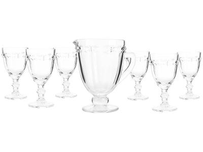 Conjunto de Jarra 1,1L e Copos 330ml de Vidro Haus Libélula Empire 7 Peças