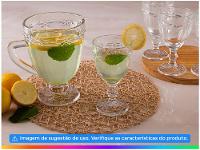 Conjunto de Jarra 1,1L e Copos 330ml de Vidro Haus Libélula Empire 7 Peças - 14