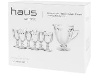Conjunto de Jarra 1,1L e Copos 330ml de Vidro Haus Libélula Empire 7 Peças - 11