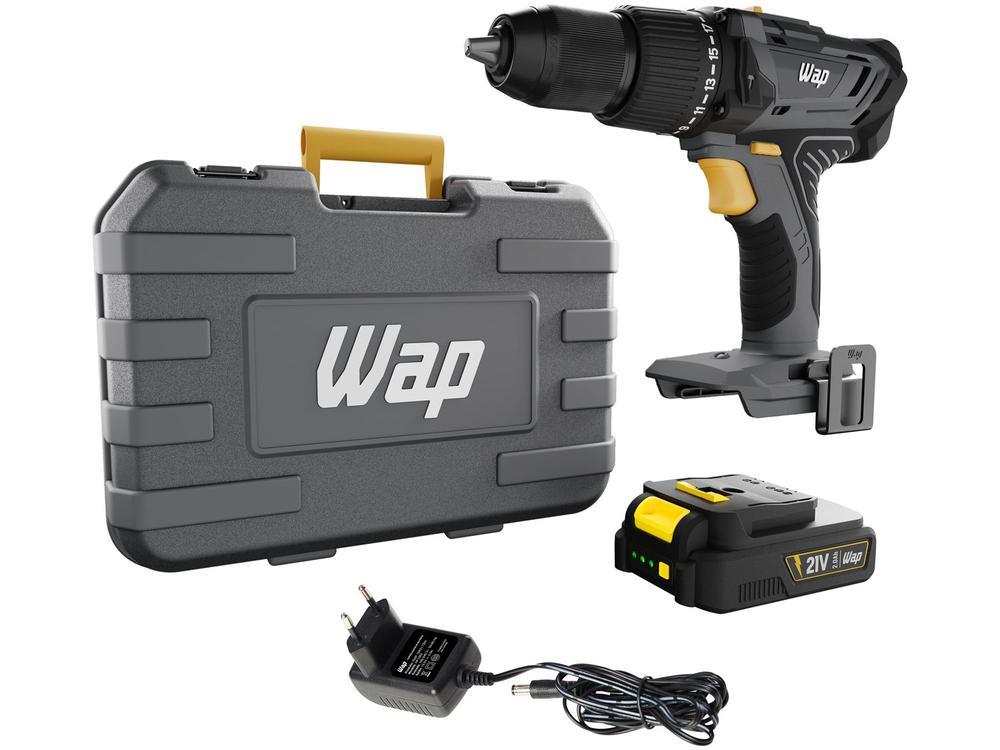 Furadeira e Parafusadeira de Impacto WAP a Bateria 2000 mAh com Maleta K21 ID03 - 1