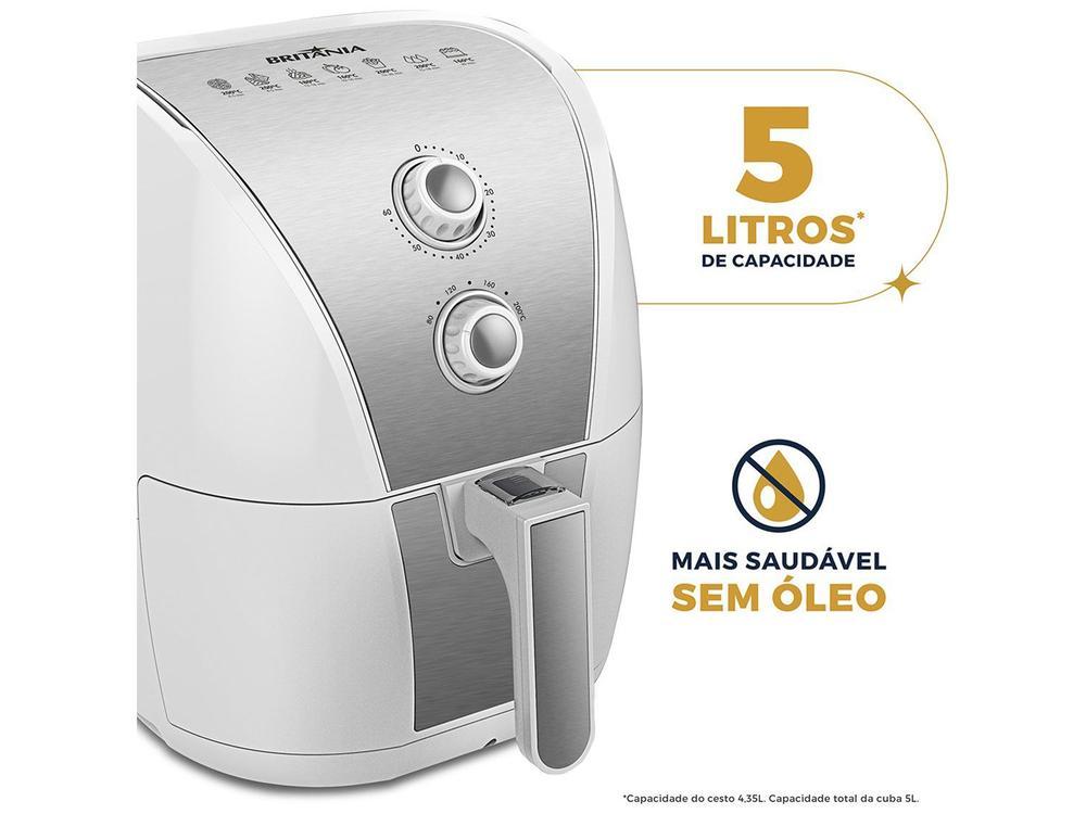 Air Fryer Britânia BFR40BI Branca com Timer 4,35L - 18