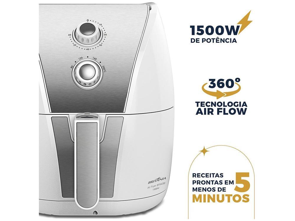 Air Fryer Britânia BFR40BI Branca com Timer 4,35L - 9