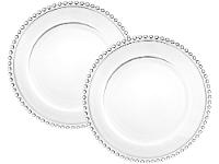 Sousplat de Vidro Transparente 32cm Haus Concept Pavillion 2 Peças - 1