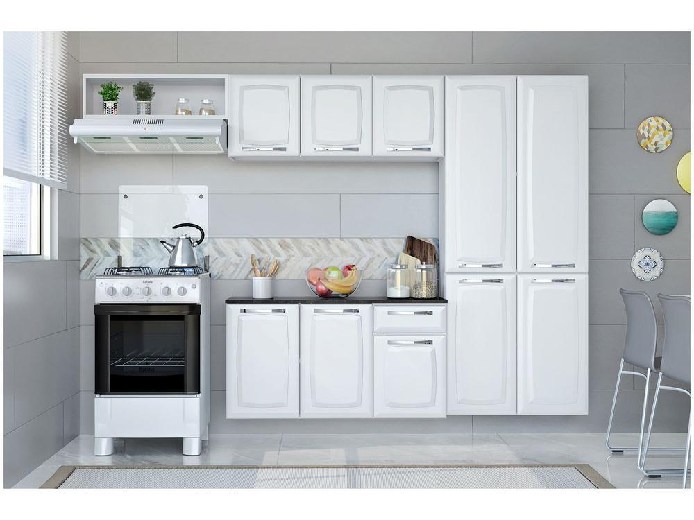 Armário de Cozinha Compacta Itatiaia Amanda Aço com Balcão 10 Portas 1 Gaveta - 4