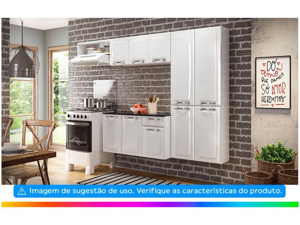 Armário de Cozinha Compacta Itatiaia Amanda Aço com Balcão 10 Portas 1 Gaveta - 5