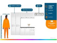 Armário de Cozinha Compacta Itatiaia Amanda Aço com Balcão 10 Portas 1 Gaveta - 2