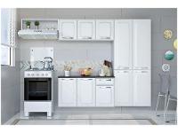 Armário de Cozinha Compacta Itatiaia Amanda Aço com Balcão 10 Portas 1 Gaveta