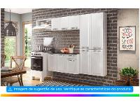 Armário de Cozinha Compacta Itatiaia Amanda Aço com Balcão 10 Portas 1 Gaveta - 5