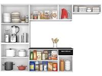 Armário de Cozinha Compacta Itatiaia Amanda Aço com Balcão 10 Portas 1 Gaveta - 6