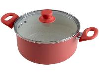 Jogo de Panelas Brinox de Alumínio Rosé 8 Peças Easy