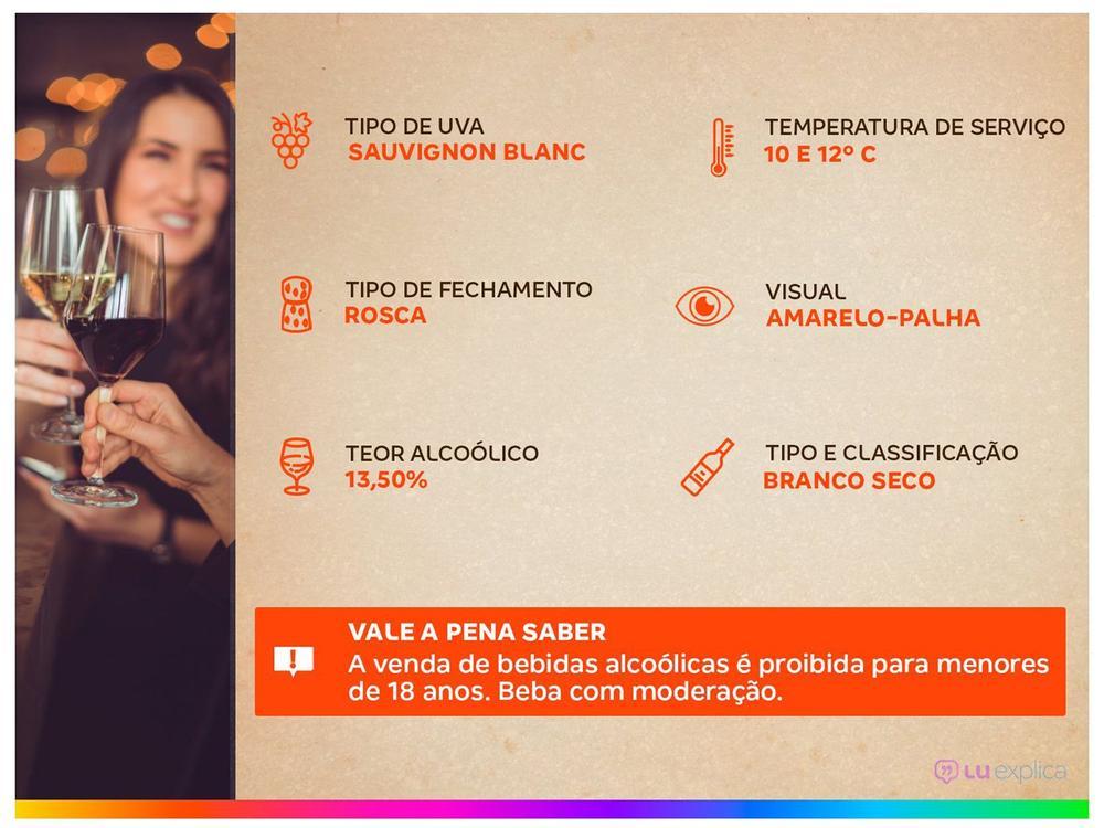 Vinho Branco Seco Santa Carolina Reserva Sauvignon Blanc Chile 750ml - 3