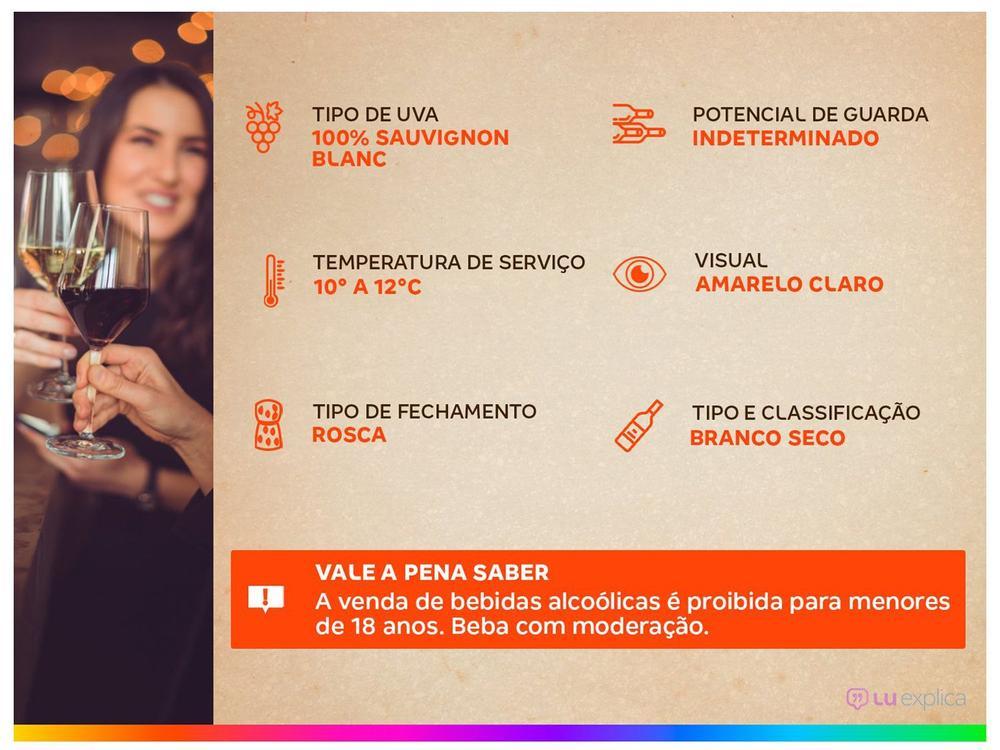 Vinho Branco Seco Santa Carolina Gran Reserva Sauvignon Blanc Chile 750ml - 12