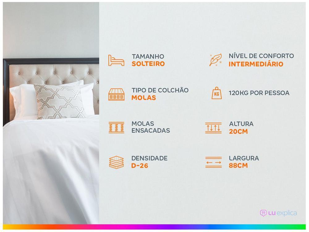 Colchão Solteiro Umaflex de Molas Ensacadas 20x88x188cm Beta - 3