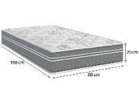 Colchão Solteiro Umaflex de Molas Ensacadas 20x88x188cm Beta - 16