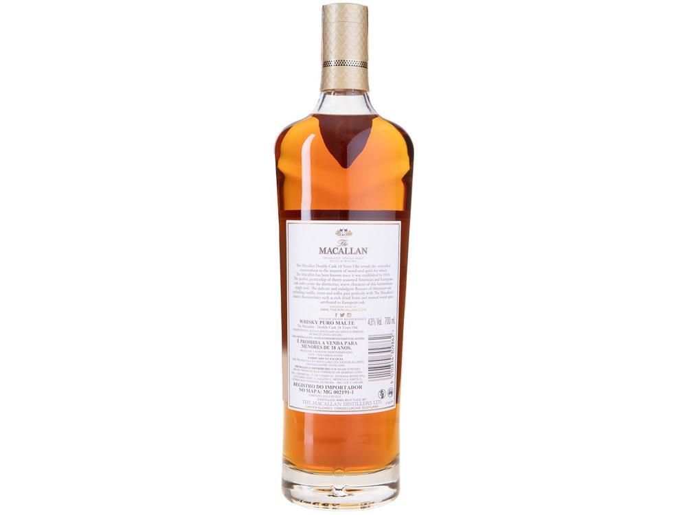 Whisky The Macallan Double Cask Single Malt 18 Anos Escocês 700ml - 7