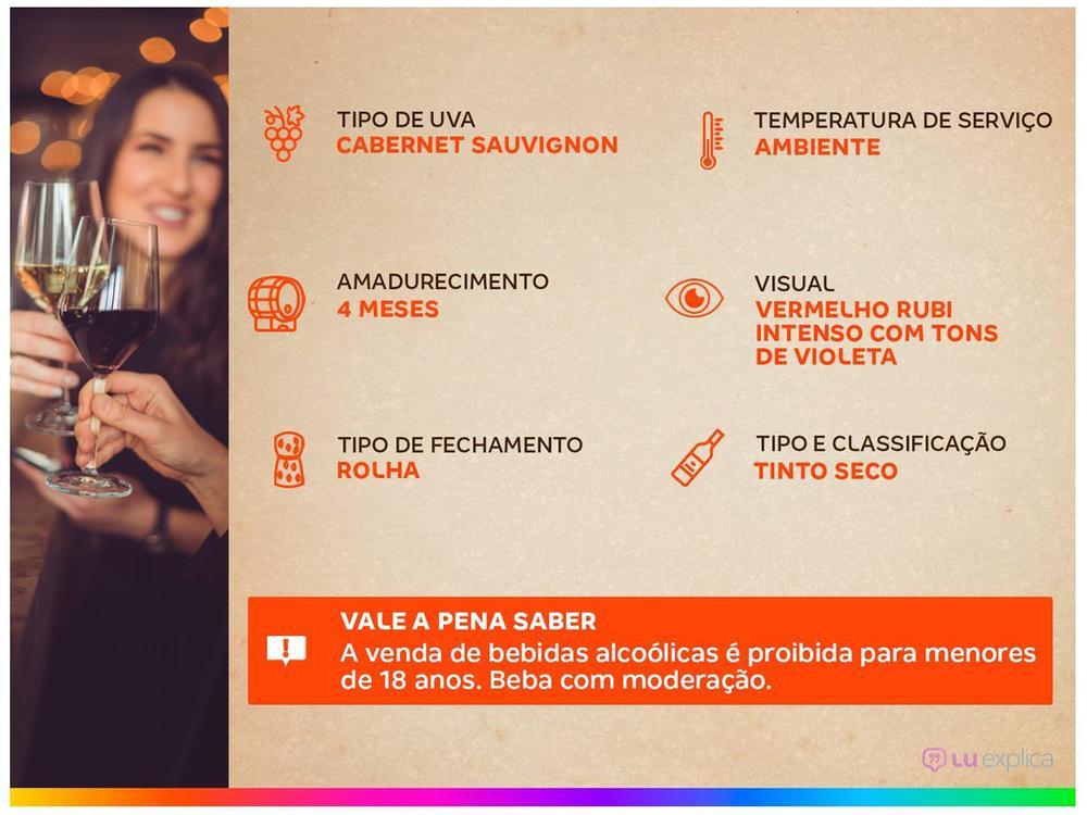 Vinho Tinto Meio Seco Concha y Toro Reservado Cabernet Sauvignon Chile 750ml - 12