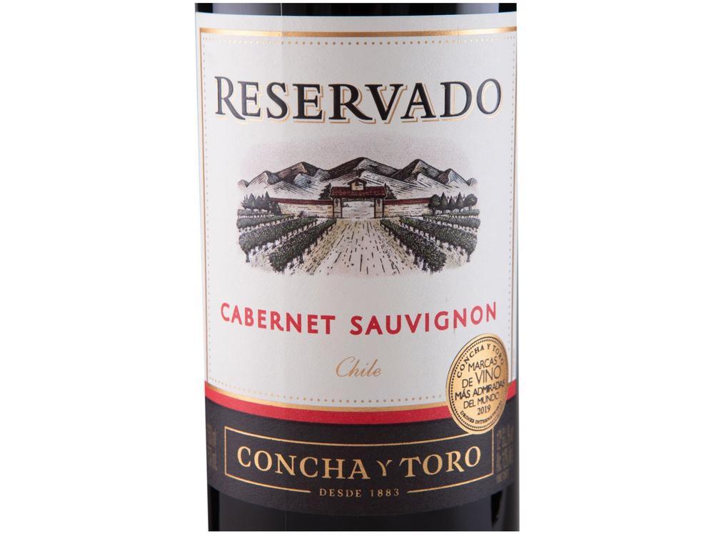 Vinho Tinto Meio Seco Concha y Toro Reservado Cabernet Sauvignon Chile 750ml - 25