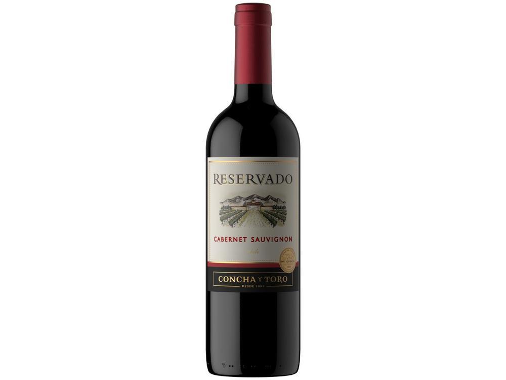 Vinho Tinto Meio Seco Concha y Toro Reservado Cabernet Sauvignon Chile 750ml - 1