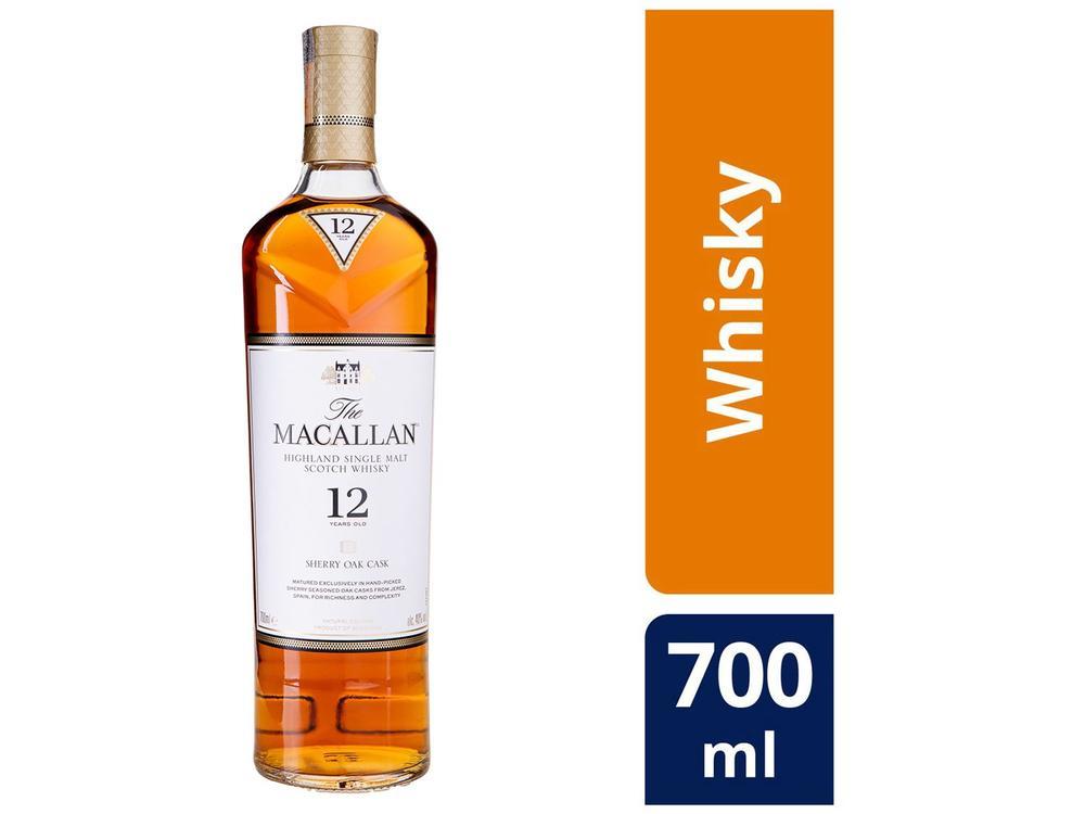 Whisky The Macallan Sherry Oak Cask Single Malt 12 Anos Escocês 700ml - 11