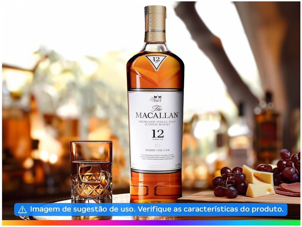 Whisky The Macallan Sherry Oak Cask Single Malt 12 Anos Escocês 700ml - 14