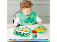 Kit Talher Infantil Inox Buba Zoo Verde 2 Peças - 2