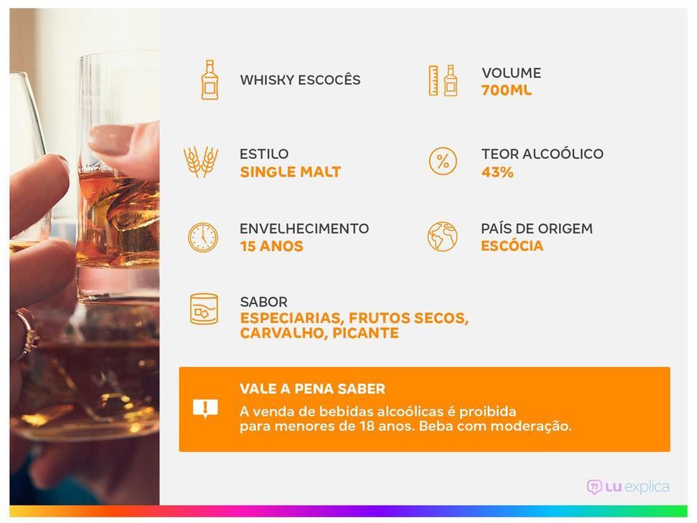 Whisky The Macallan Double Cask Single Malt 15 Anos Escocês 700ml - 12