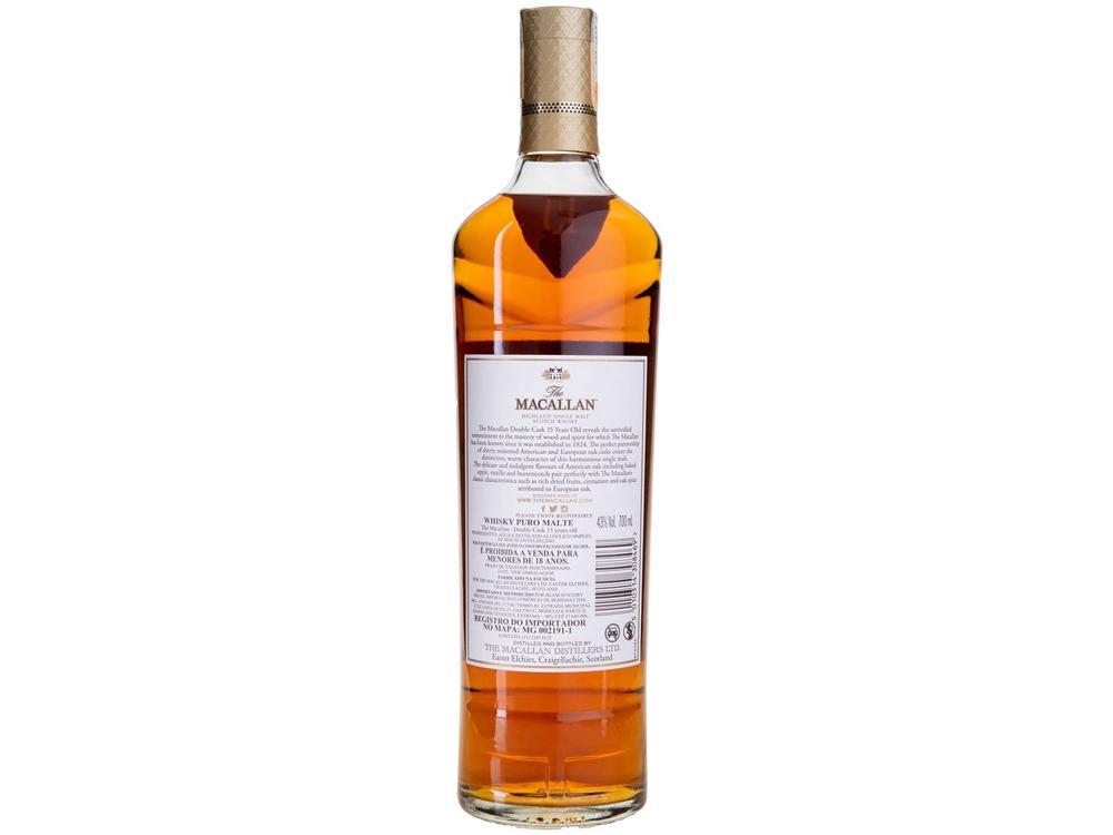 Whisky The Macallan Double Cask Single Malt 15 Anos Escocês 700ml - 7