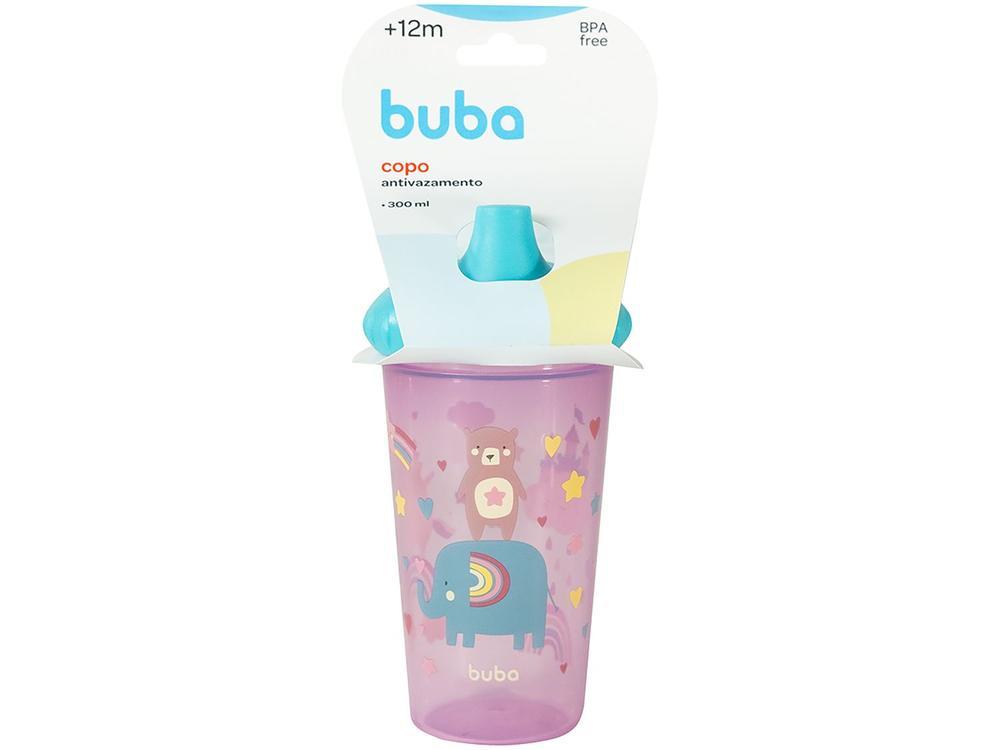 Copo Infantil com Tampa 300ml Buba Antivazamento Unicórnio - 6