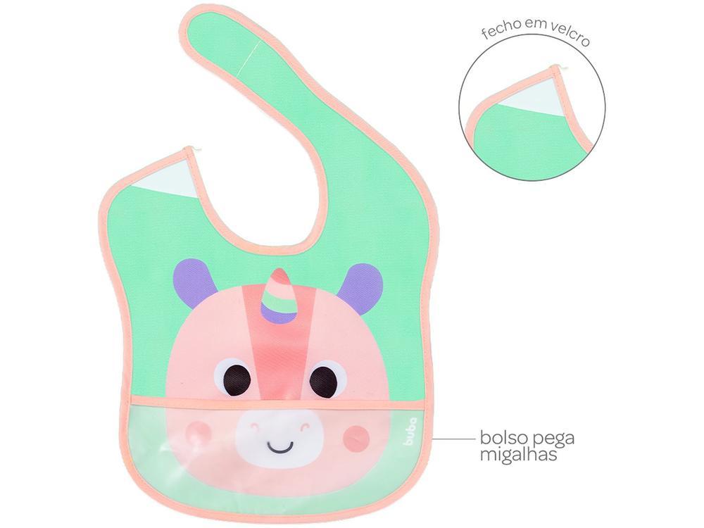 Babador Impermeável com Bolso Buba Unicórnio - 2