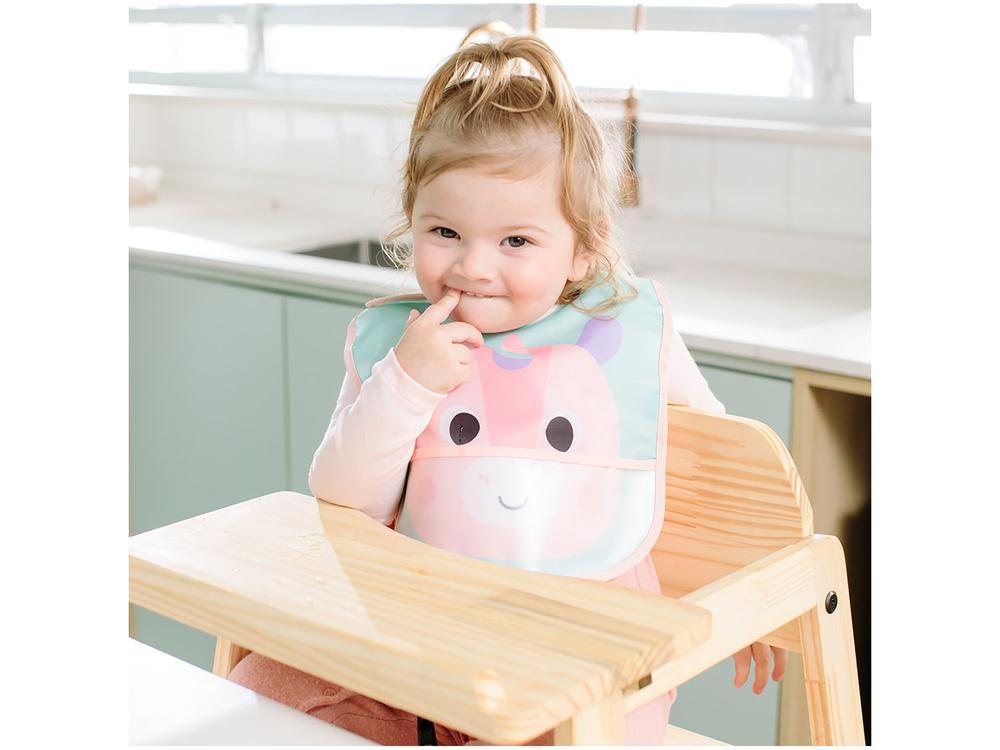 Babador Impermeável com Bolso Buba Unicórnio - 3