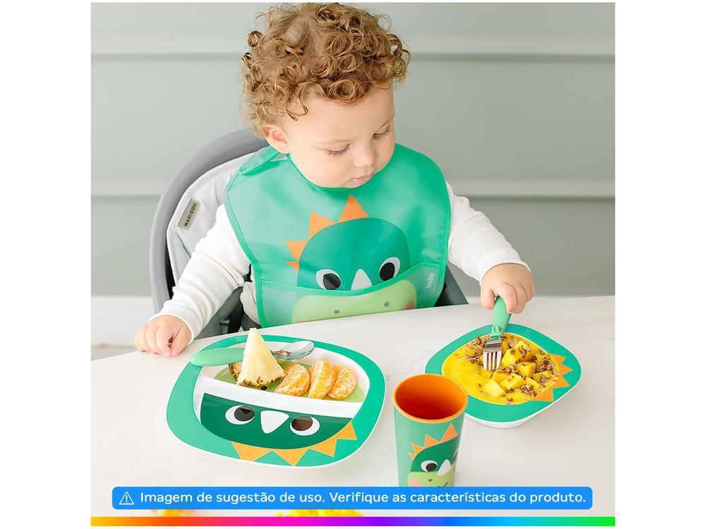 Babador Impermeável com Bolso Buba Dinossauro - 3