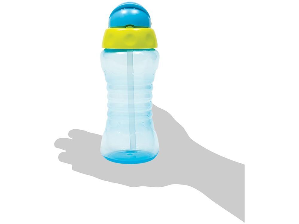 Garrafa com Canudo 300ml Buba Fresh Azul e Verde - 10