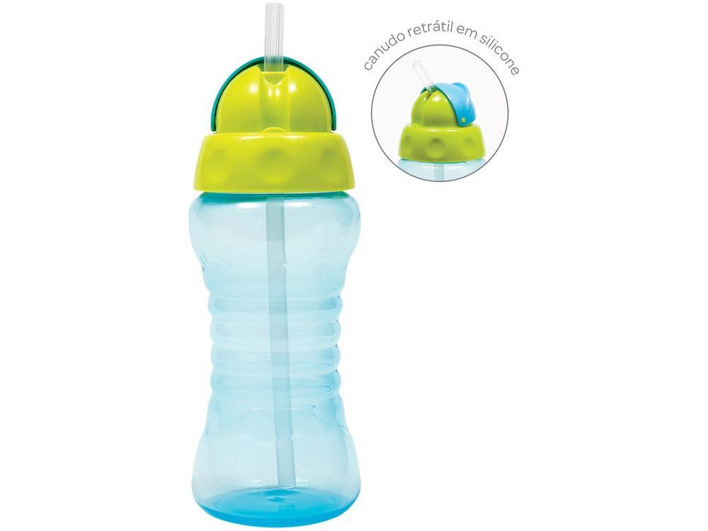 Garrafa com Canudo 300ml Buba Fresh Azul e Verde - 3