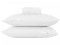 Jogo de Cama Casal 100% Poliéster Marcelino Têxtil Hypercal Branco 3 Peças