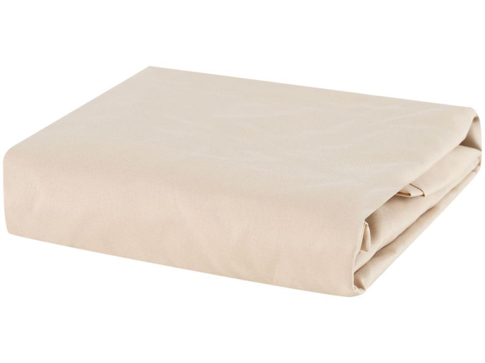 Jogo de Cama Solteiro 100% Poliéster Marcelino Têxtil Hypercal Bege 2 Peças - 9