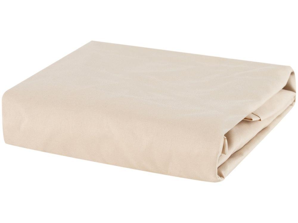 Jogo de Cama Solteiro 100% Poliéster Marcelino Têxtil Hypercal Bege 2 Peças - 5