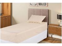 Jogo de Cama Solteiro 100% Poliéster Marcelino Têxtil Hypercal Bege 2 Peças - 1