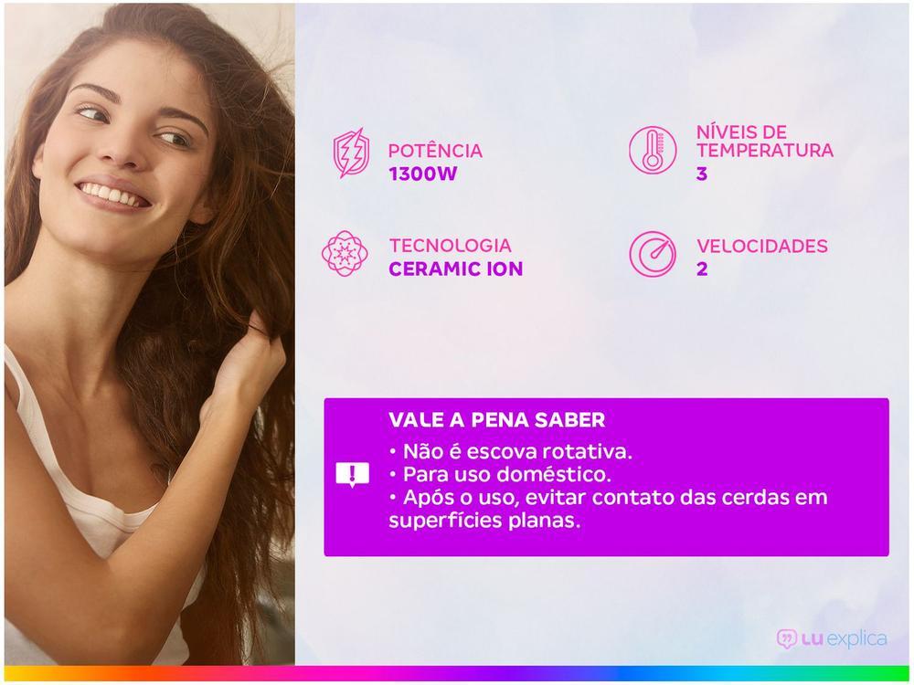 Escova Secadora GA.MA Italy Eleganza Plus 1300W 2 Velocidades 3 Níveis de Temperatura Ceramic Ion - 12