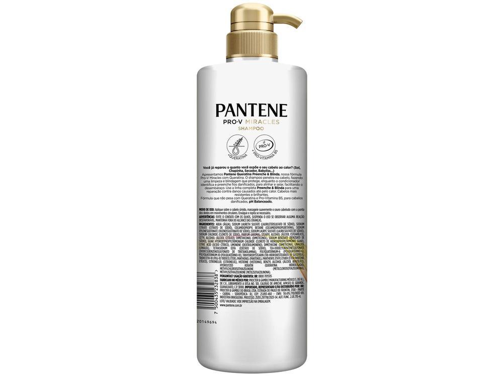 Shampoo Pantene Queratina Preenche & Blinda 510ml - 2