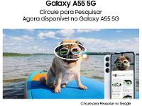 Smartphone Samsung Galaxy A55 128GB Azul Claro 5G 8GB RAM 6,6" Câm. Tripla + Selfie 32MP Dual Chip - 5