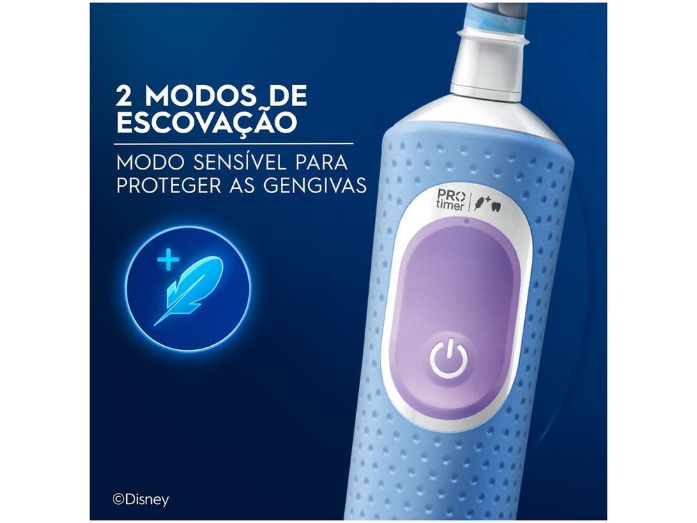 Escova de Dente Elétrica Infantil Oral-B Disney Frozen Recarregável - 18